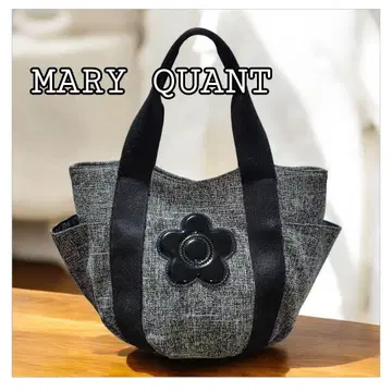 [ 새상품급 ] MARY QUANT 플라워 모티브 핸드백 캔버스