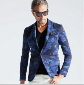 1PIU1UGUALE3 카모플라주 테일러드 자켓 L 사이즈