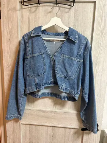 ZARA 데님 크롭 자켓 L