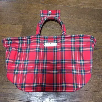 R.D.M Co. 빨간색 체크 마르쉐 백