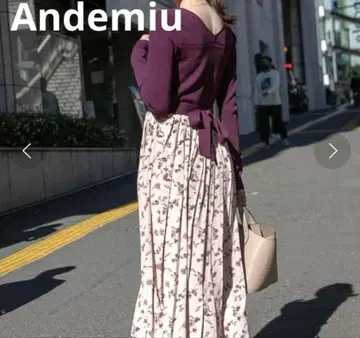 Andemiu 니트 도킹 원피스