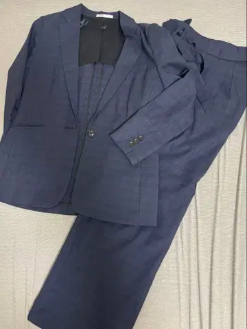 AOKI 여성 수트 세트 (자켓 & 와이드 팬츠)