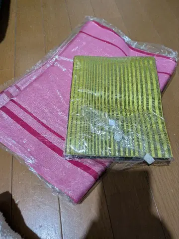 핑크와 골드 컬러 스트라이프 오비