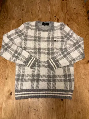 St ANDREWS 체크 무늬 스웨터 LL 사이즈