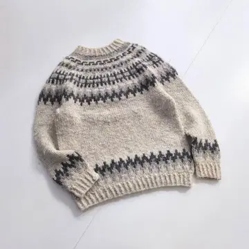 빈티지 노르딕 니트 그레이 구심 SV22