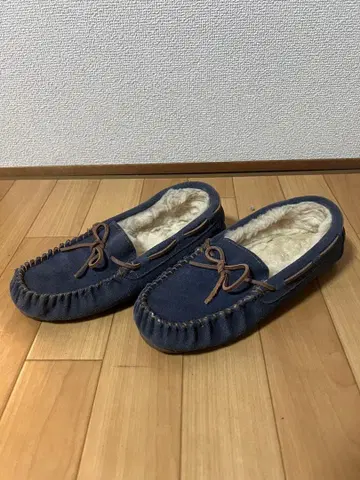 EMU 네이비 스웨이드 모카신