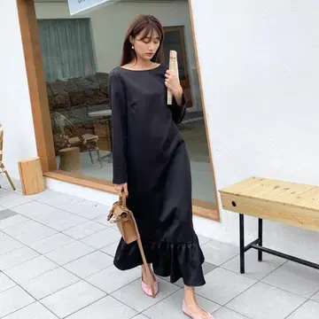 birthdaybash 새틴 원피스