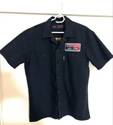 SCHOTT 반팔 워크 셔츠