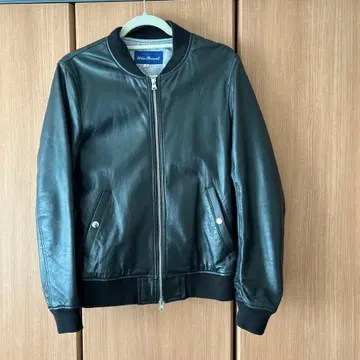 Urban Research 블랙 가죽 자켓 38