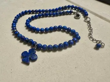 라피스 라줄리 클로버 목걸이