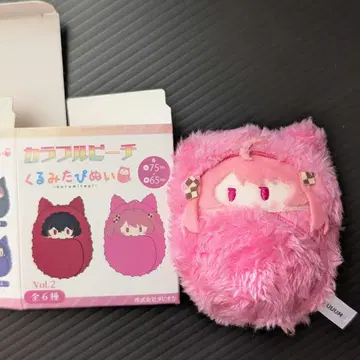 컬러풀 피치 노아 싸개 봉제 인형 마스코트 키링