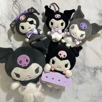 쿠로미 봉제 인형 키링 5체 세트