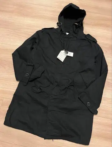 새상품 HOUSTON M-51 후드티 블랙 S 모즈 코트