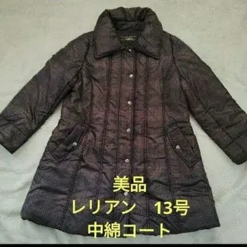 한정판 가격 인하 레리안 퀼팅 코트 브라운 계열 체크 13호
