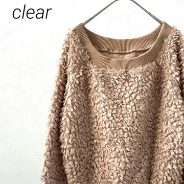 clear 맨투맨 풀오버 레이스업 복슬복슬 심플 래글런