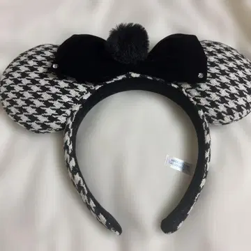 Disney 머리띠 하운드투스 체크 패턴