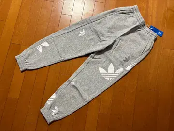 새상품 아디다스 오리지널 트레포일 패턴 속기모 스웨트 팬츠