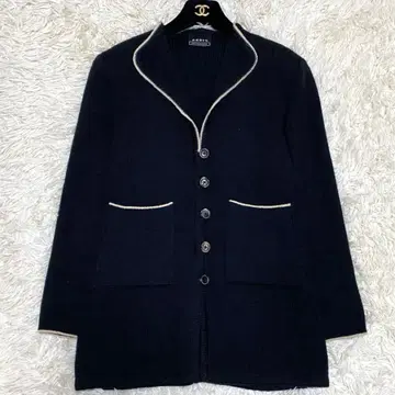 [ 새상품급 ] 아크리스 긴팔 니트 가디건 블랙