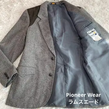 XL-XXL 상당 Pioneer Wear 헤링본 테일러드 자켓