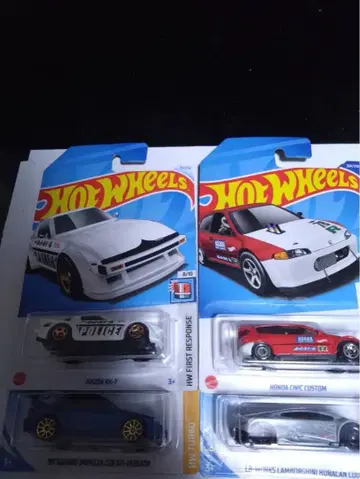 핫휠 미사용 미개봉 새상품 4대 세트 미니카