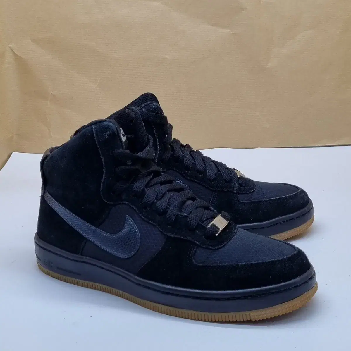 Nike Air Force 1 All Black Women's High Top 235_