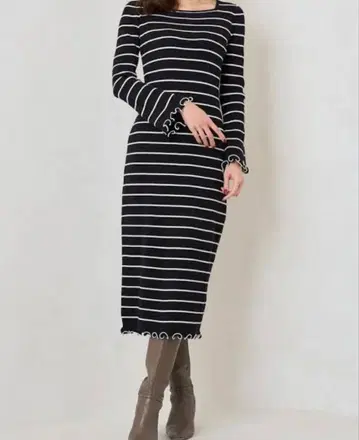 [ 발송 관계로 11/9까지 판매 ] Her lip to 니트 원피스