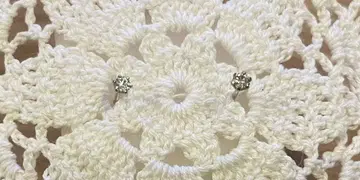 귀걸이 K10 WG 다이아몬드