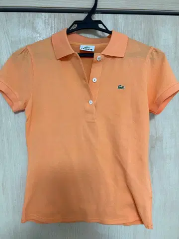 LACOSTE 오렌지 피케 셔츠 반팔