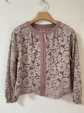 Rose tiara 로즈 티아라 블루종 자켓 핑크 42