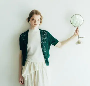 니트 디자이너 미쿠니 마리코 씨 marikomikuni 니트 가디건