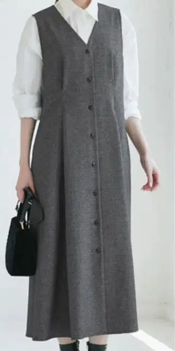 Rope picnic 울라이크 허리 턱 오버롤 스커트