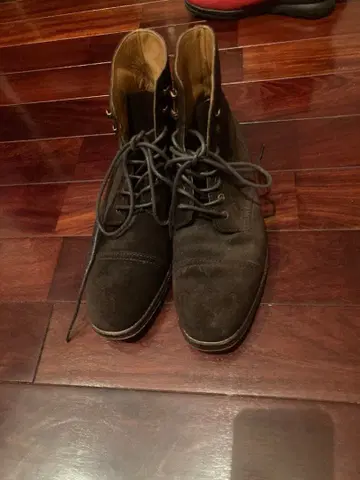 랄프 로렌 브라운 스웨이드 부츠