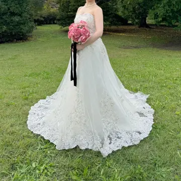 정가 11만 웨딩 드레스 6호 촬영용 레이스 파니에 불필요