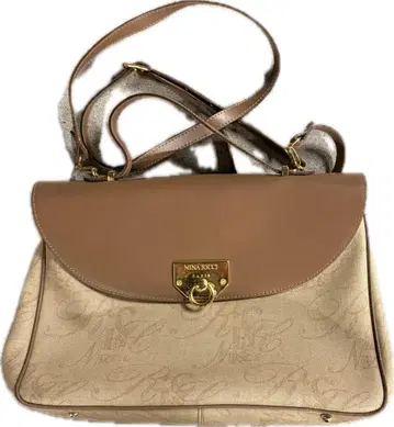 NINA RICCI 로고 프린트 숄더백