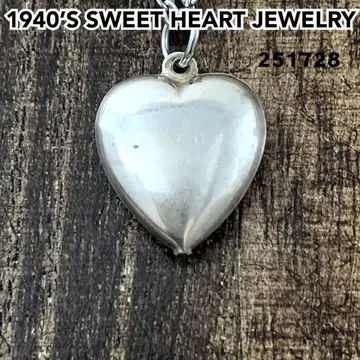 스위트하트 주얼리 무지 실버 빈티지 목걸이 NAVY