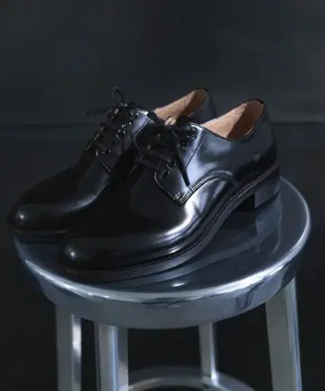 블랙 가죽 드레스 신발
