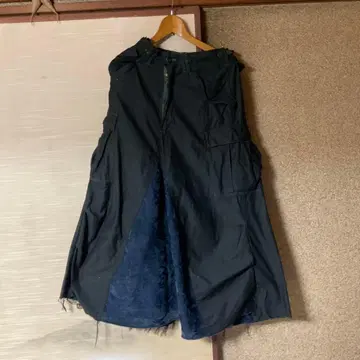 블랙 지퍼 롱 스커트 리메이크