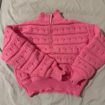 스캘럽 KNIT Zip 상의 시루무린