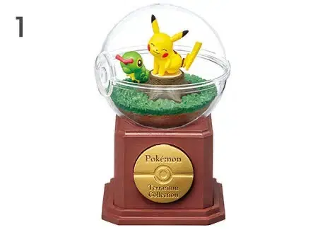 Pokemon 10th Anniversary Terrarium Pikachu Caterpie Figure