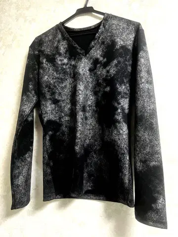 올 패턴 타이다이 패턴 남성용 롱 T셔츠 긴팔 화려한