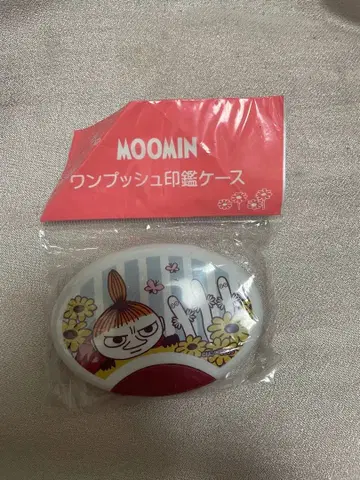 우체국 한정판 MOOMIN 원푸시 도장 케이스