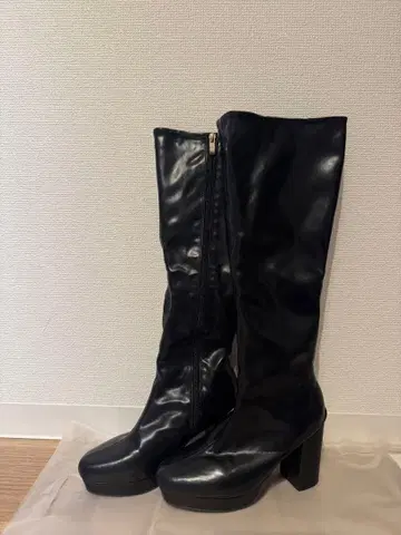 DURAS/블랙 롱 부츠/24cm