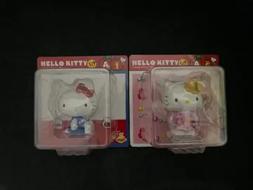 헬로키티 50주년 해피 복권 피규어 A상 1번, 6번 2점 세트