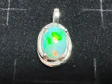 실버 925 오팔 목걸이 탑