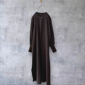 새상품급 오드리앤존와드 리브 부착 래글런 슬리브 롱 원피스