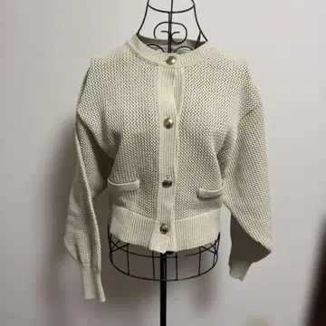 미사용 huitieme nid 편직 니트 가디건