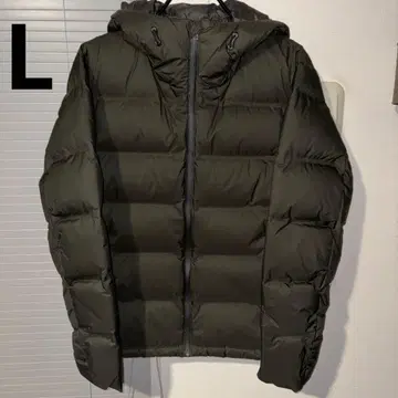L 사이즈 UNIQLO 심리스 다운 파카 올리브