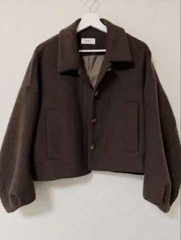 SNIDEL 울 블렌드 숏코트 모카