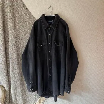 wrangler 데님 웨스턴 셔츠