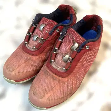 풋조이 골프화 레드 메쉬 22.5cm